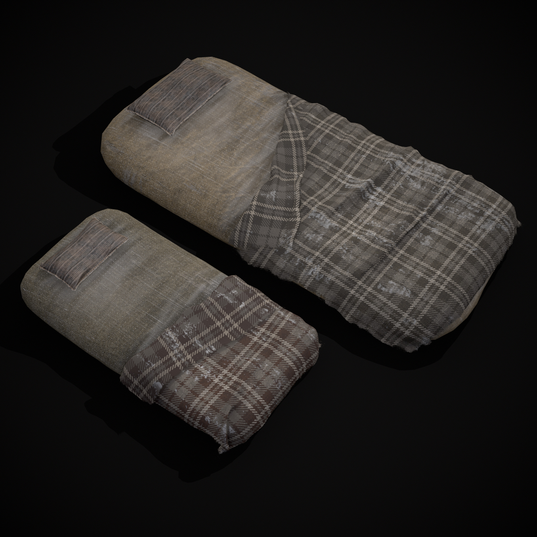 Viking Sleep Sack Low-poly 3D model_24