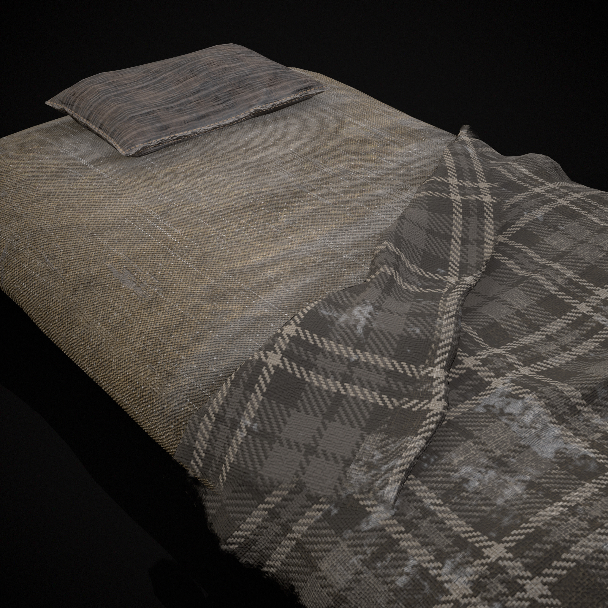 Viking Sleep Sack Low-poly 3D model_20