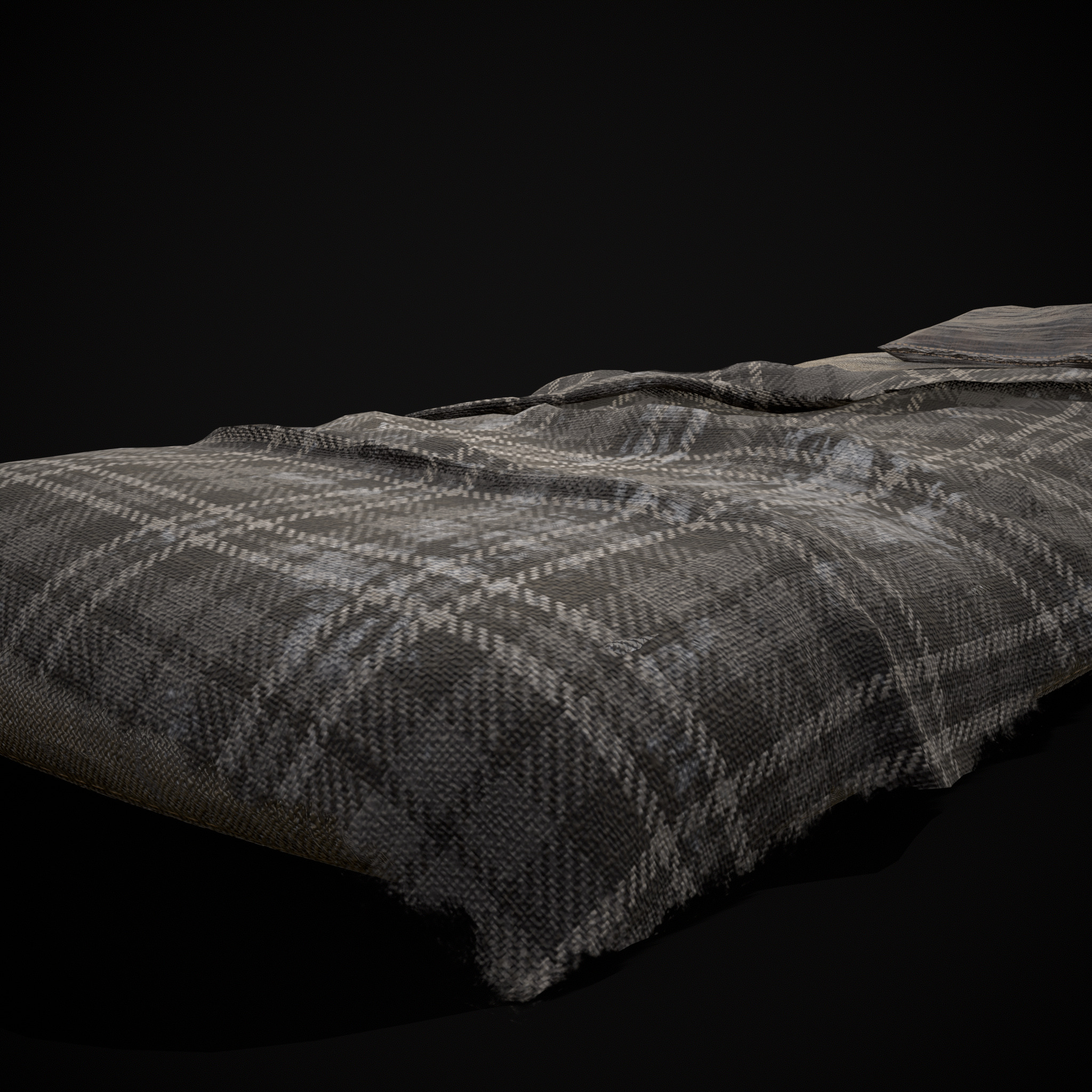 Viking Sleep Sack Low-poly 3D model_16
