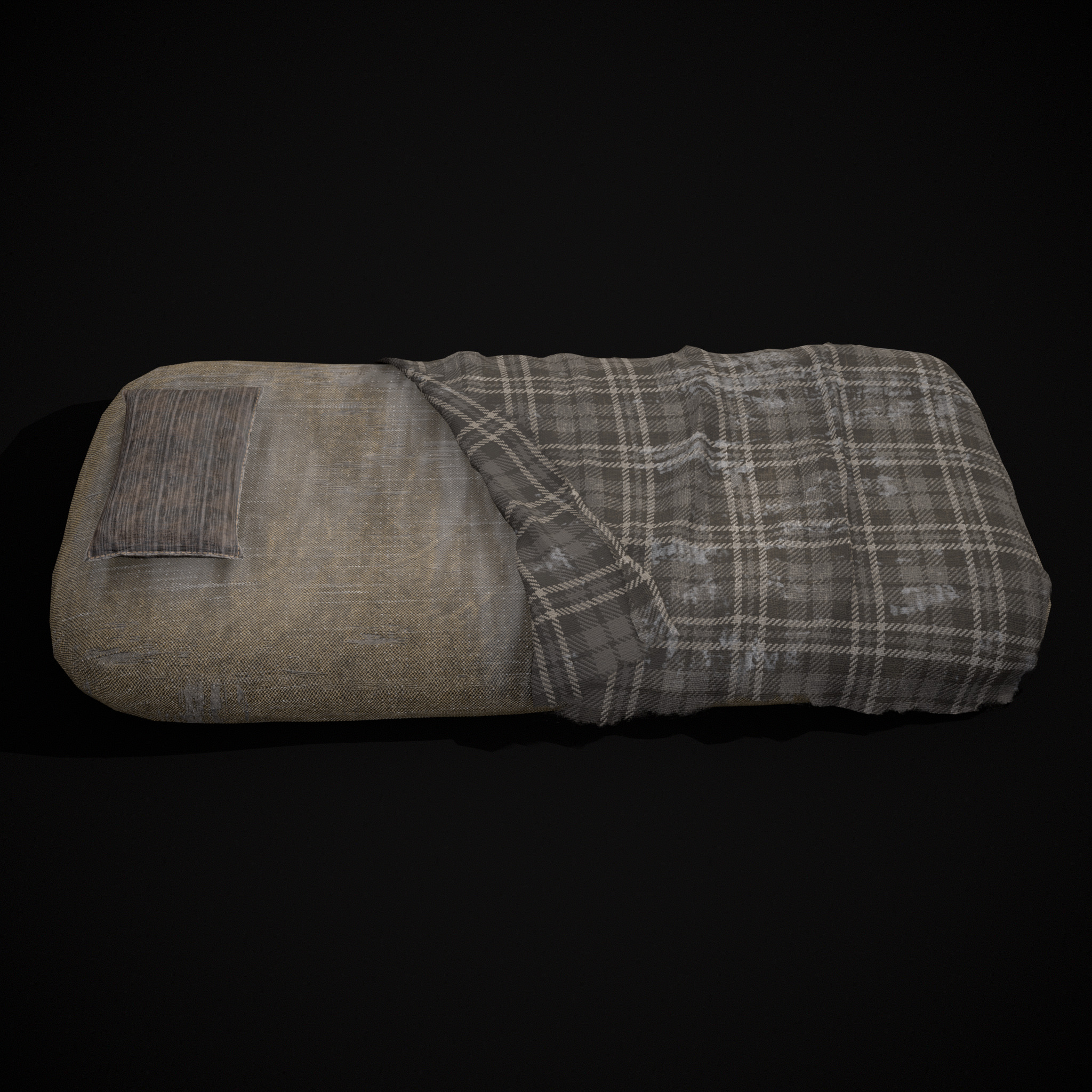 Viking Sleep Sack Low-poly 3D model_5
