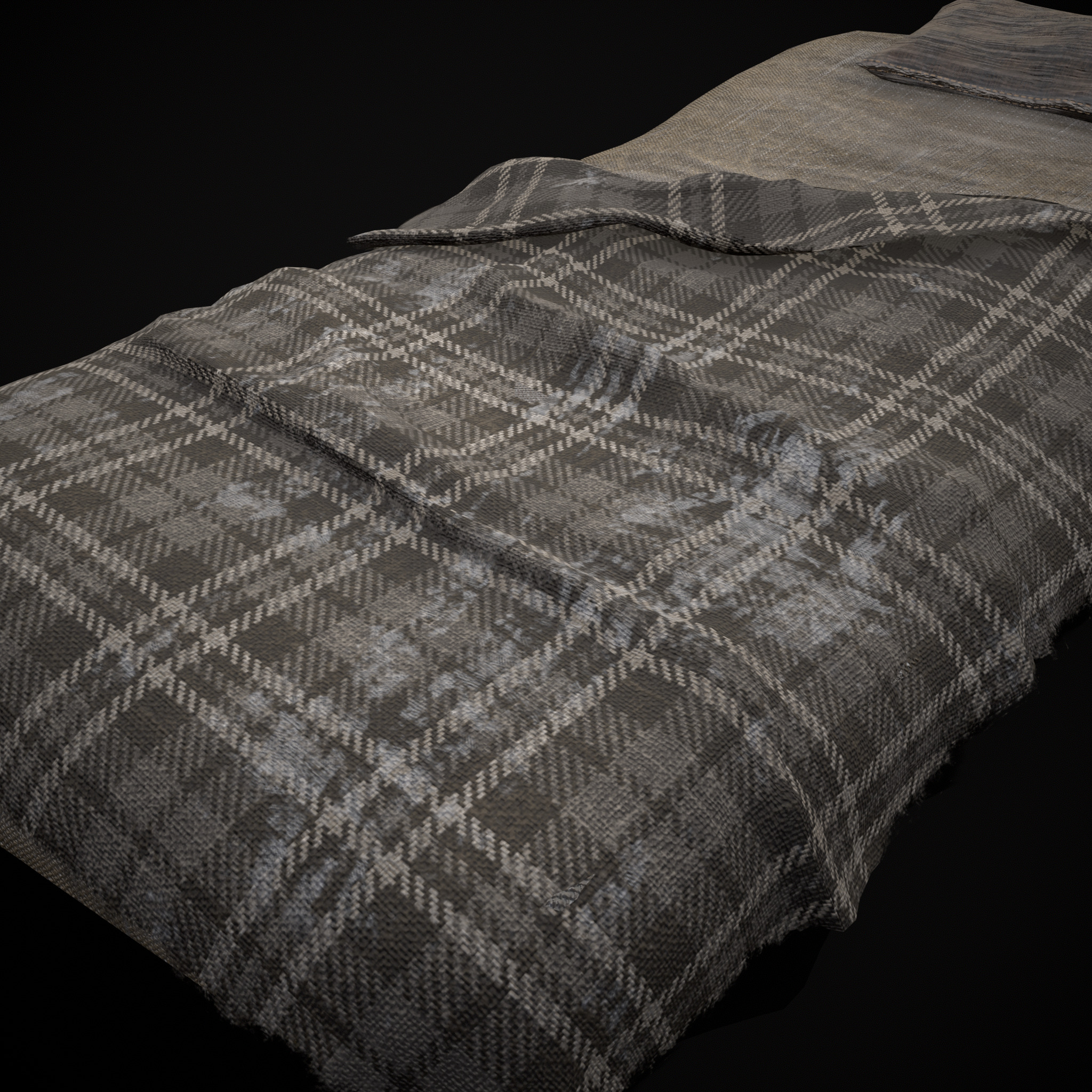 Viking Sleep Sack Low-poly 3D model_17