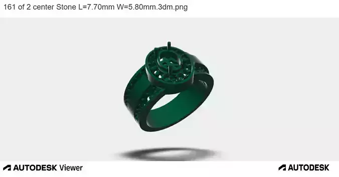 Luminous Oval Cluster Ring