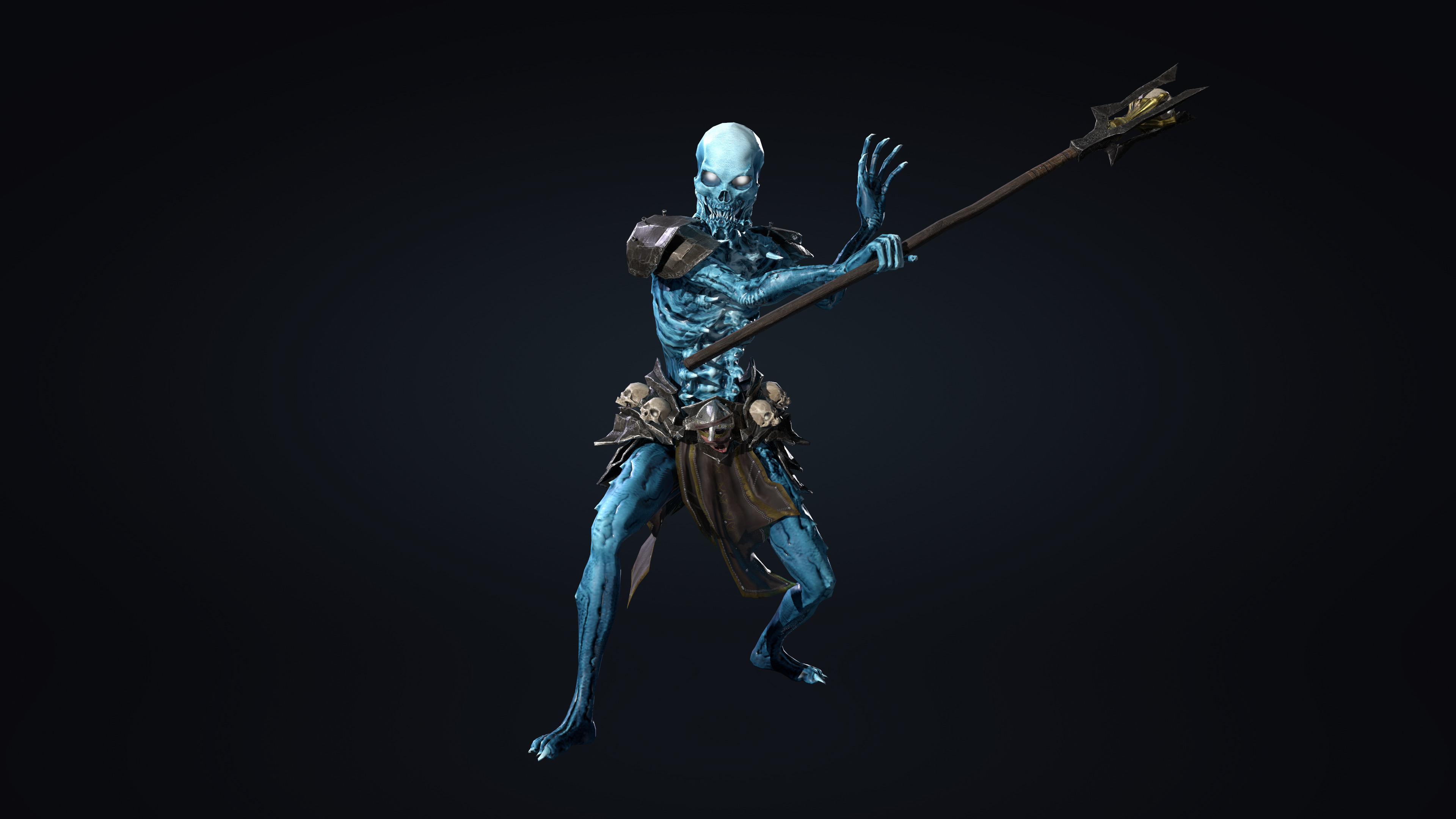 Monsters set Villain Bosses Low-poly 3D model_11