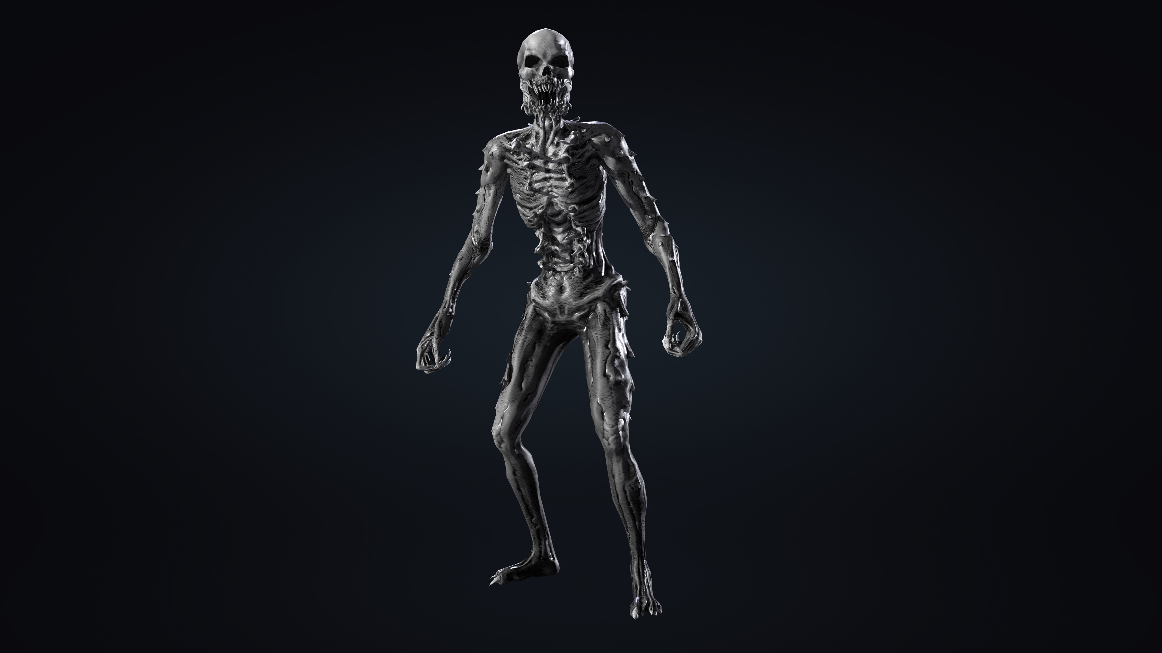 Monsters set Villain Bosses Low-poly 3D model_16