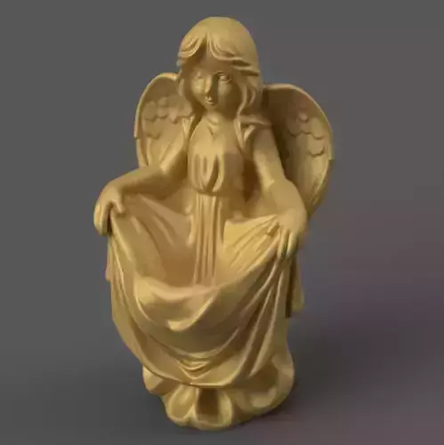 Peaceful Angel candy holder - candle holder 3D print model