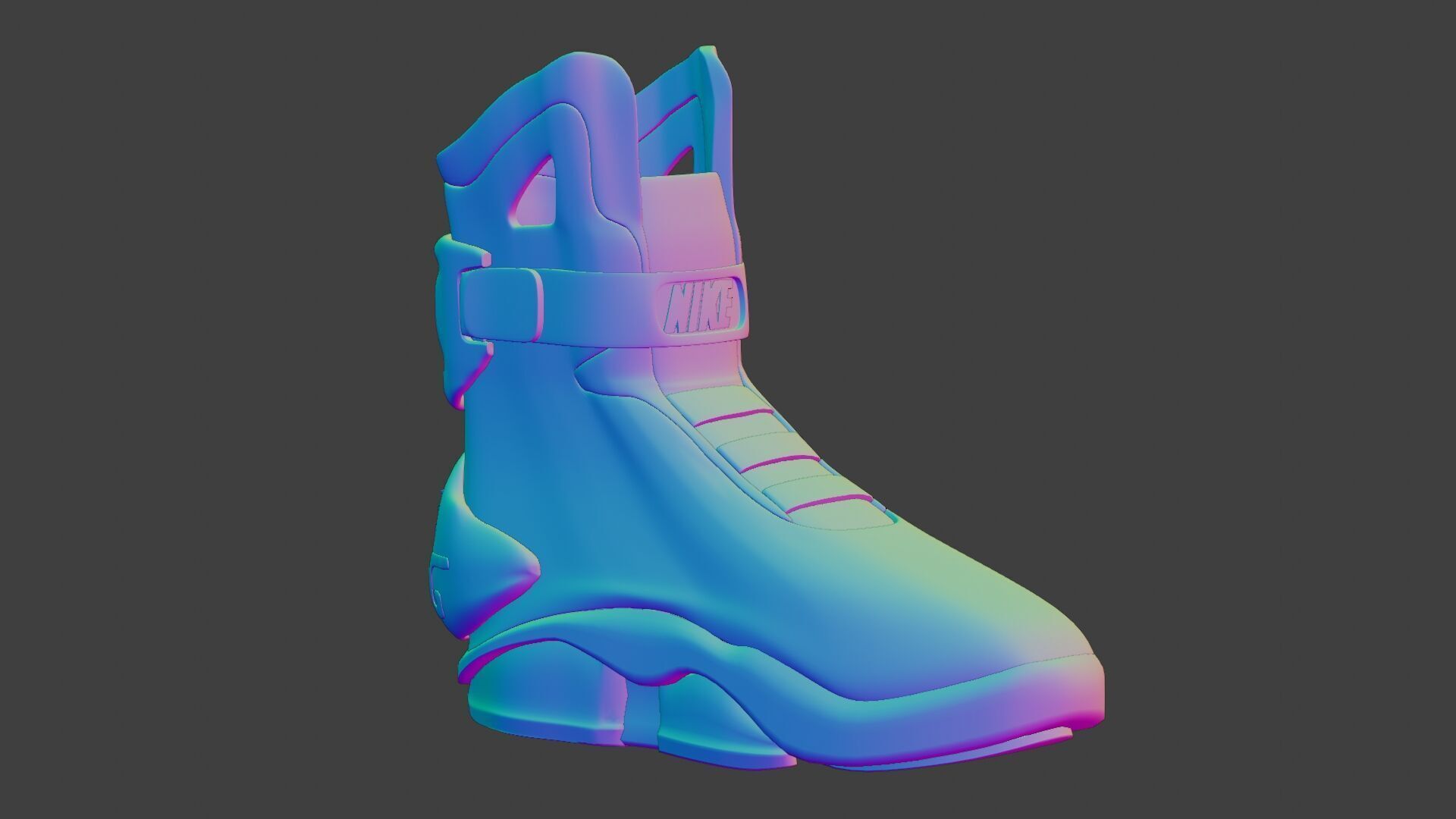 Nike air mag - red edition 3D model_16