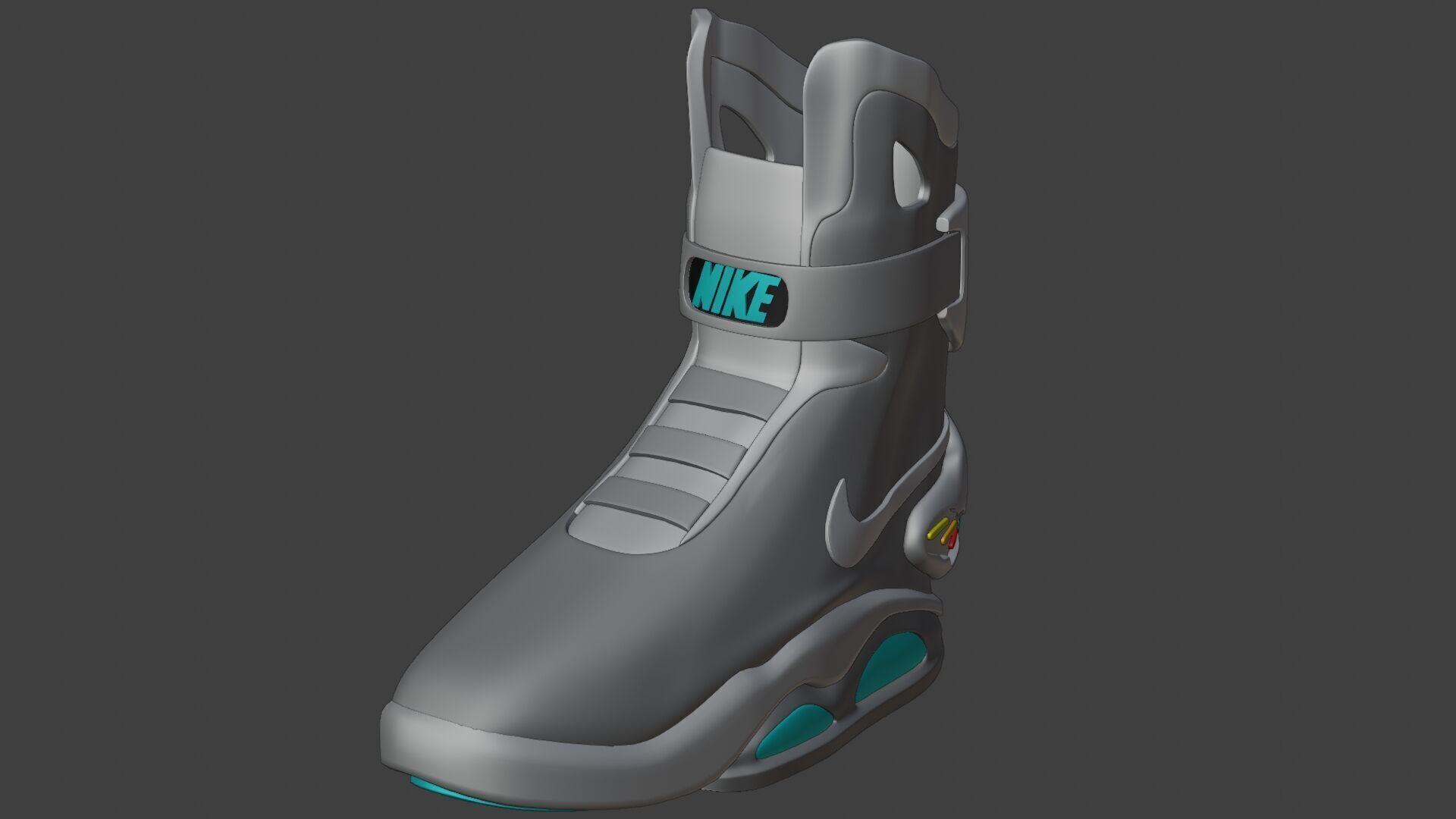 Nike air mag - red edition 3D model_12