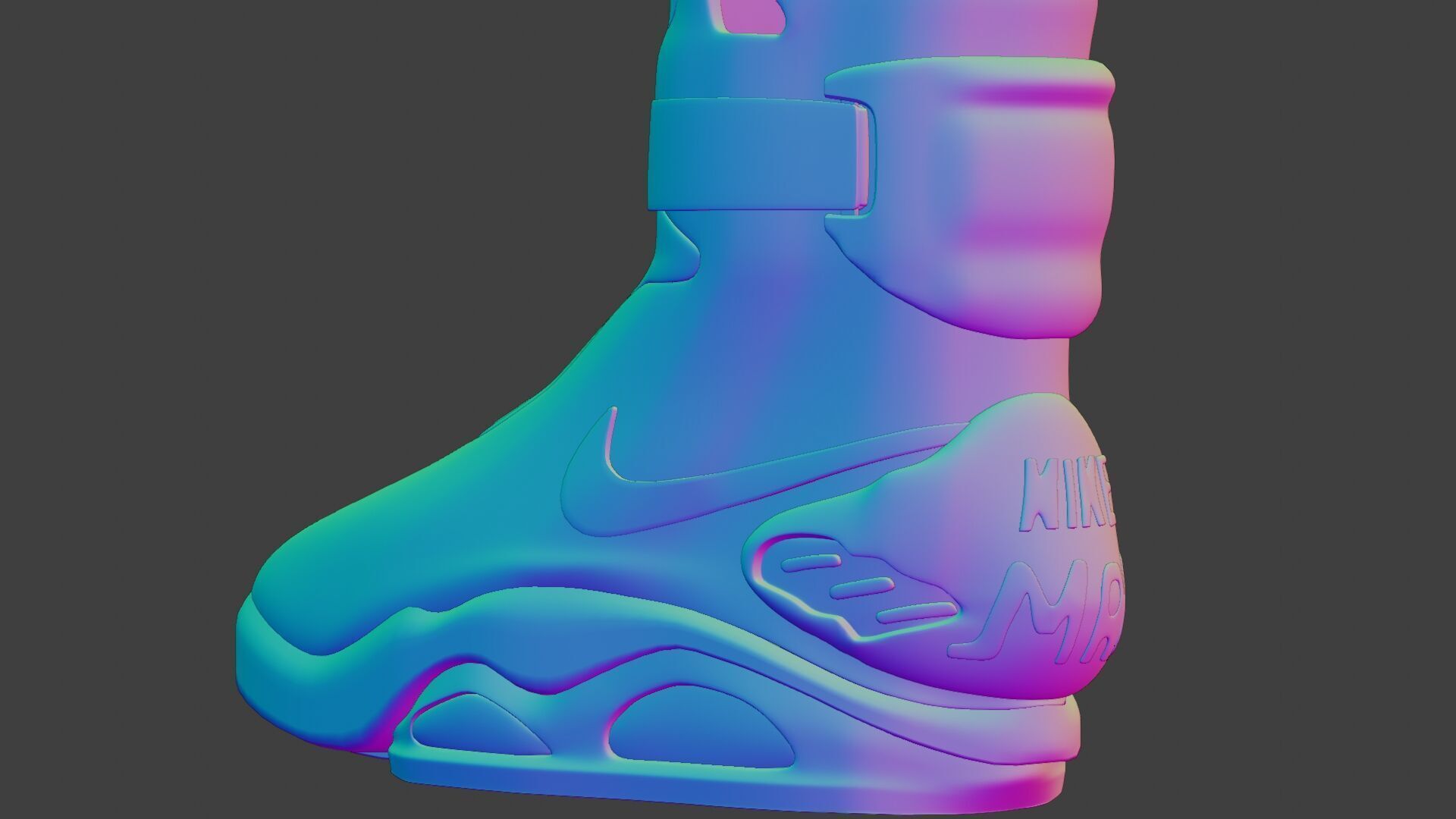 Nike air mag - red edition 3D model_21