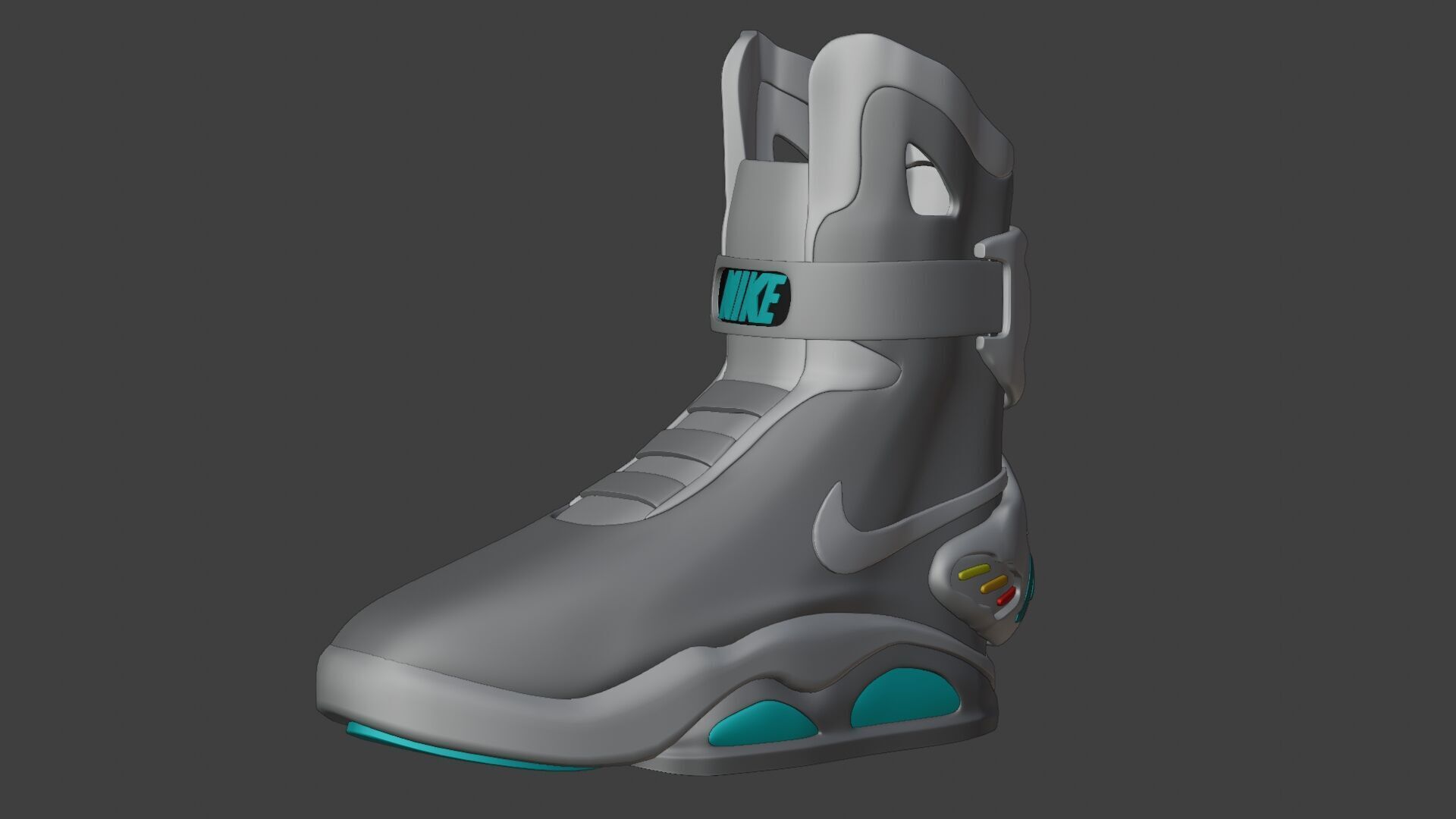 Nike air mag - red edition 3D model_11