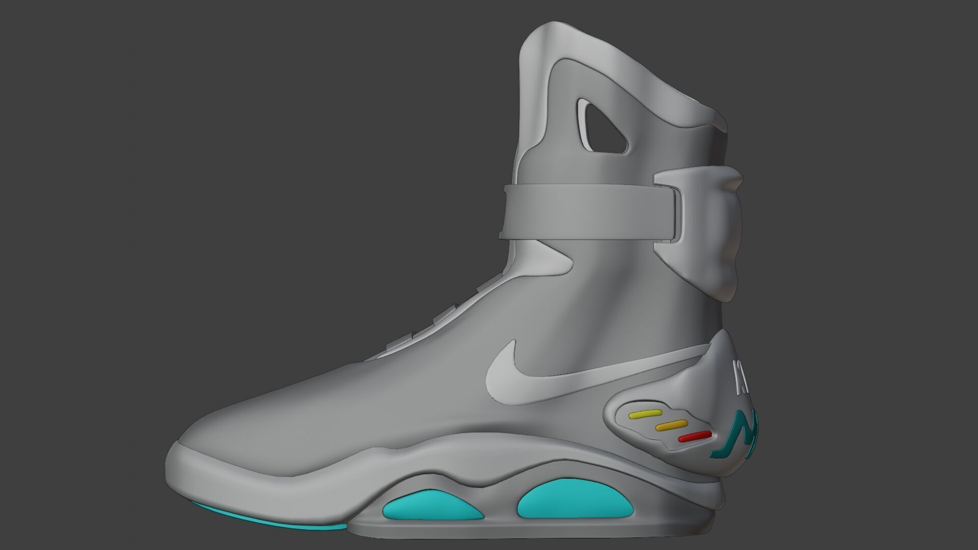 Nike air mag - red edition 3D model_10