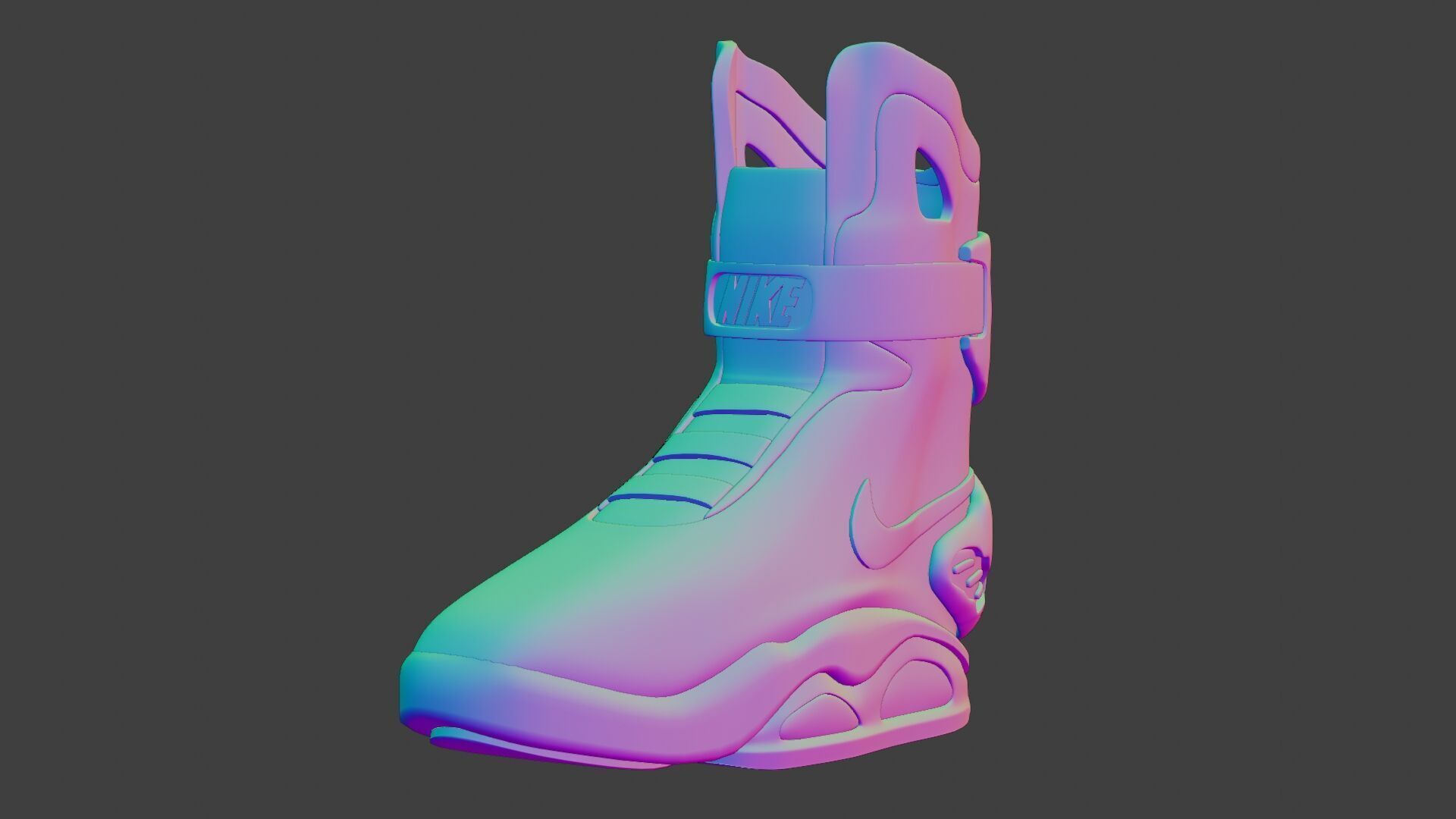 Nike air mag - red edition 3D model_13