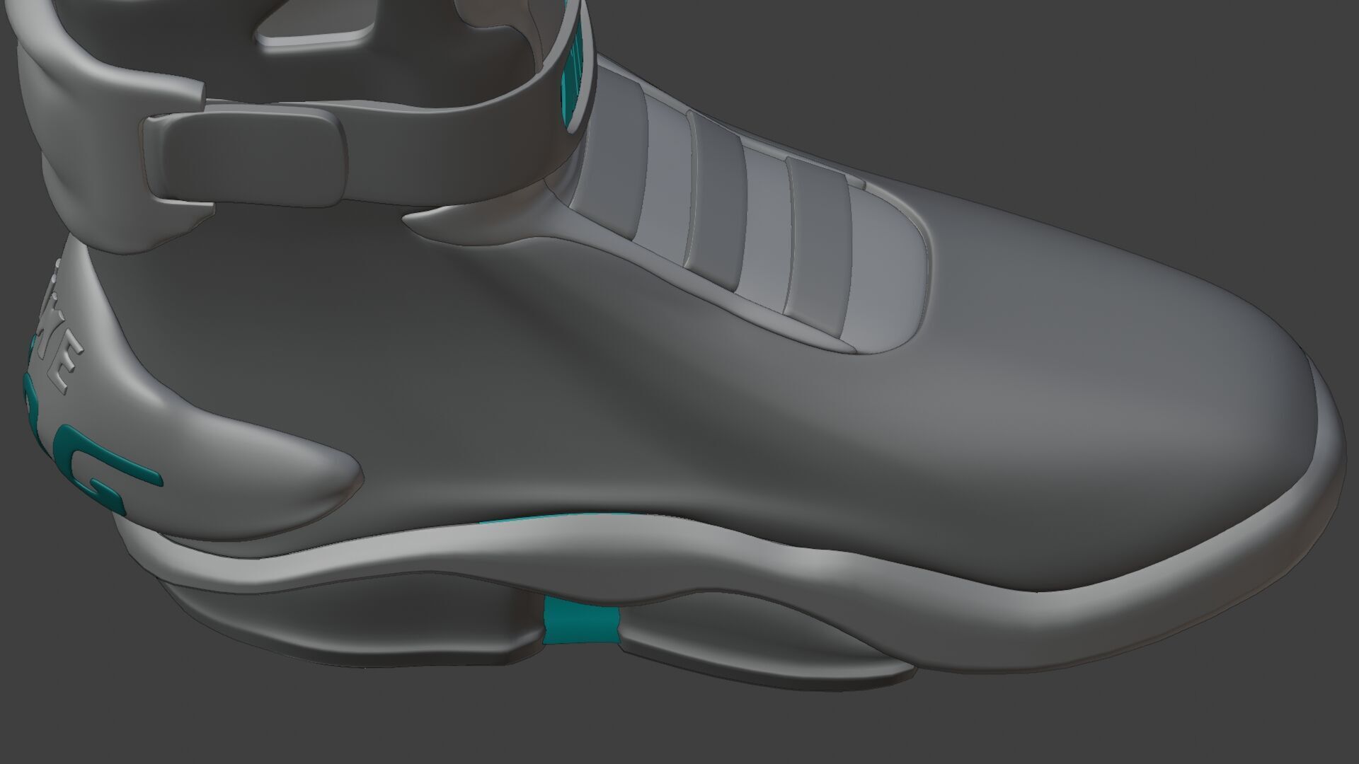 Nike air mag - red edition 3D model_17