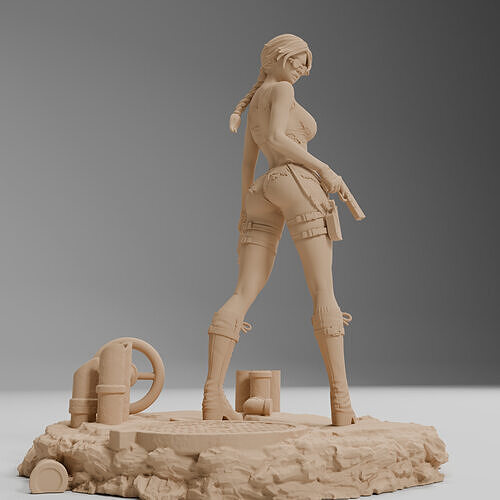 Lara Croft 3D print model