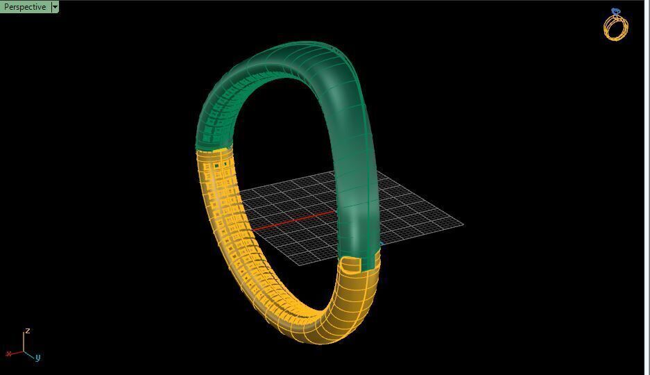 Bold Luxury Bracelet with Side Lock Mechanism   3D print model_15