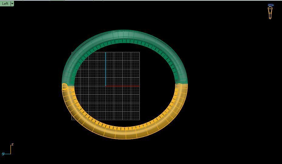 Bold Luxury Bracelet with Side Lock Mechanism   3D print model_13