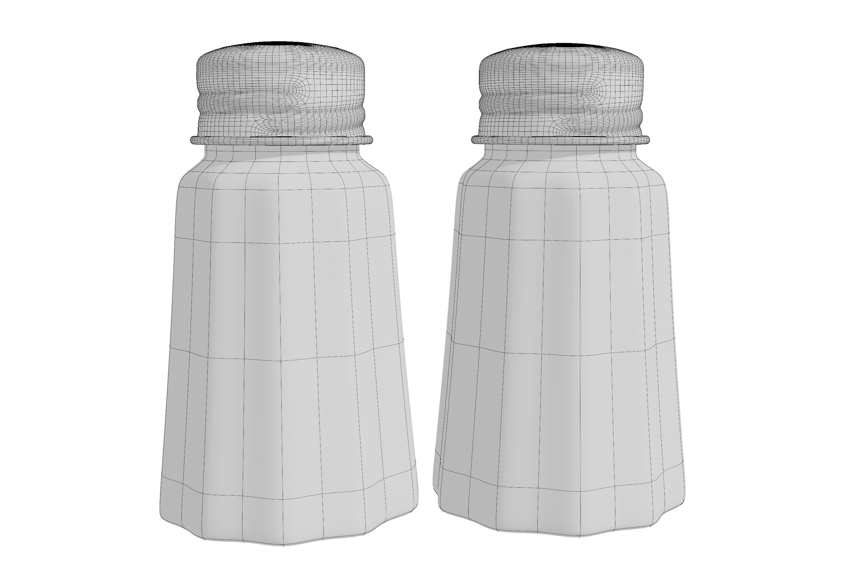 Salt and Pepper Shaker 3D model_4