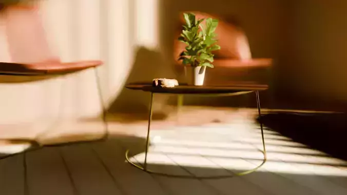 high quality room scene 3D model 2