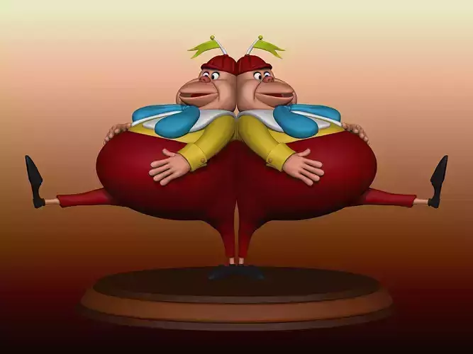 Tweedle Dee and Tweedle Dum - Alice in Wonderland - 020