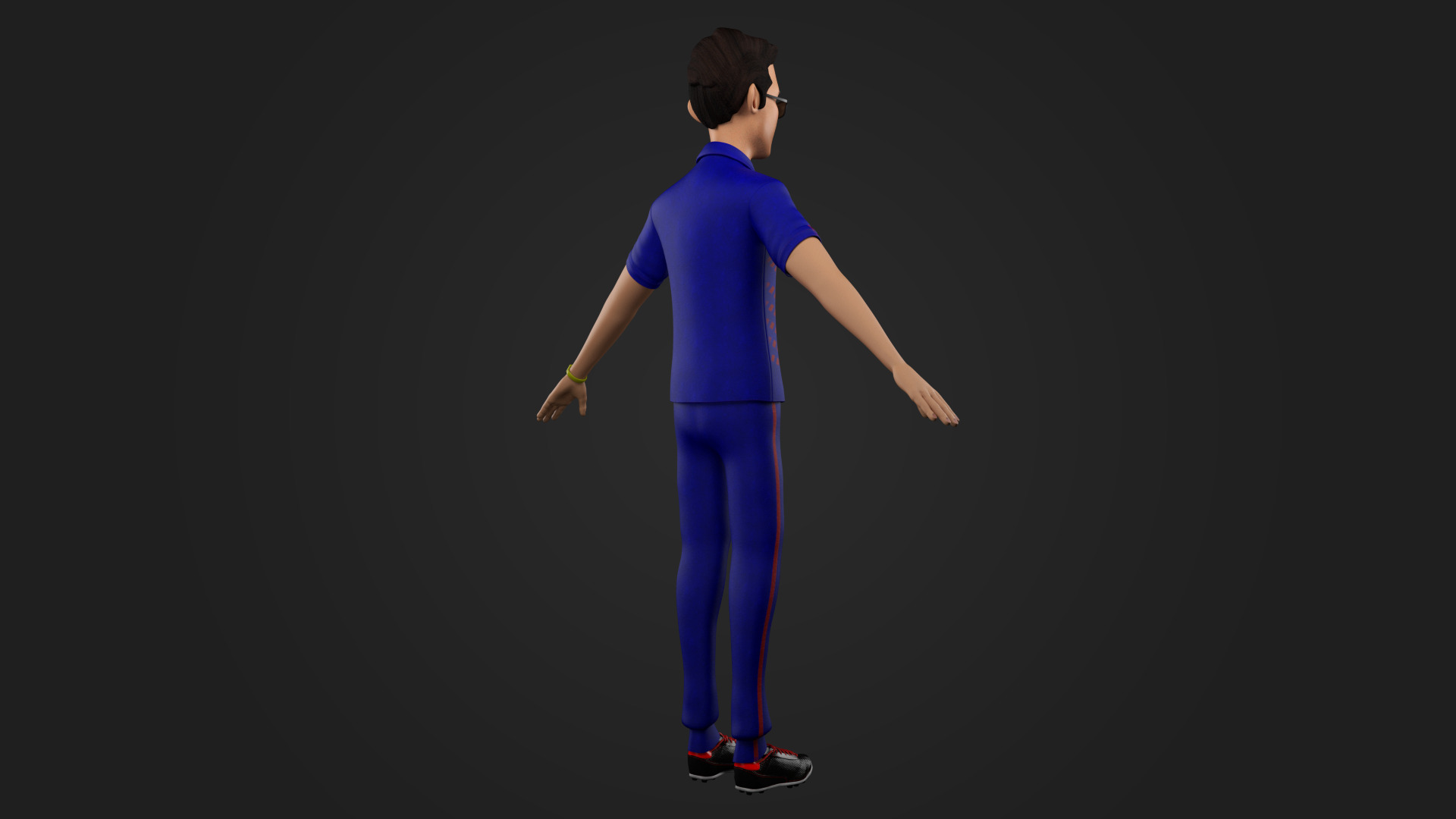 Stylized Young Male Character Rigged Game Ready PBR Textured Low-poly 3D model_3