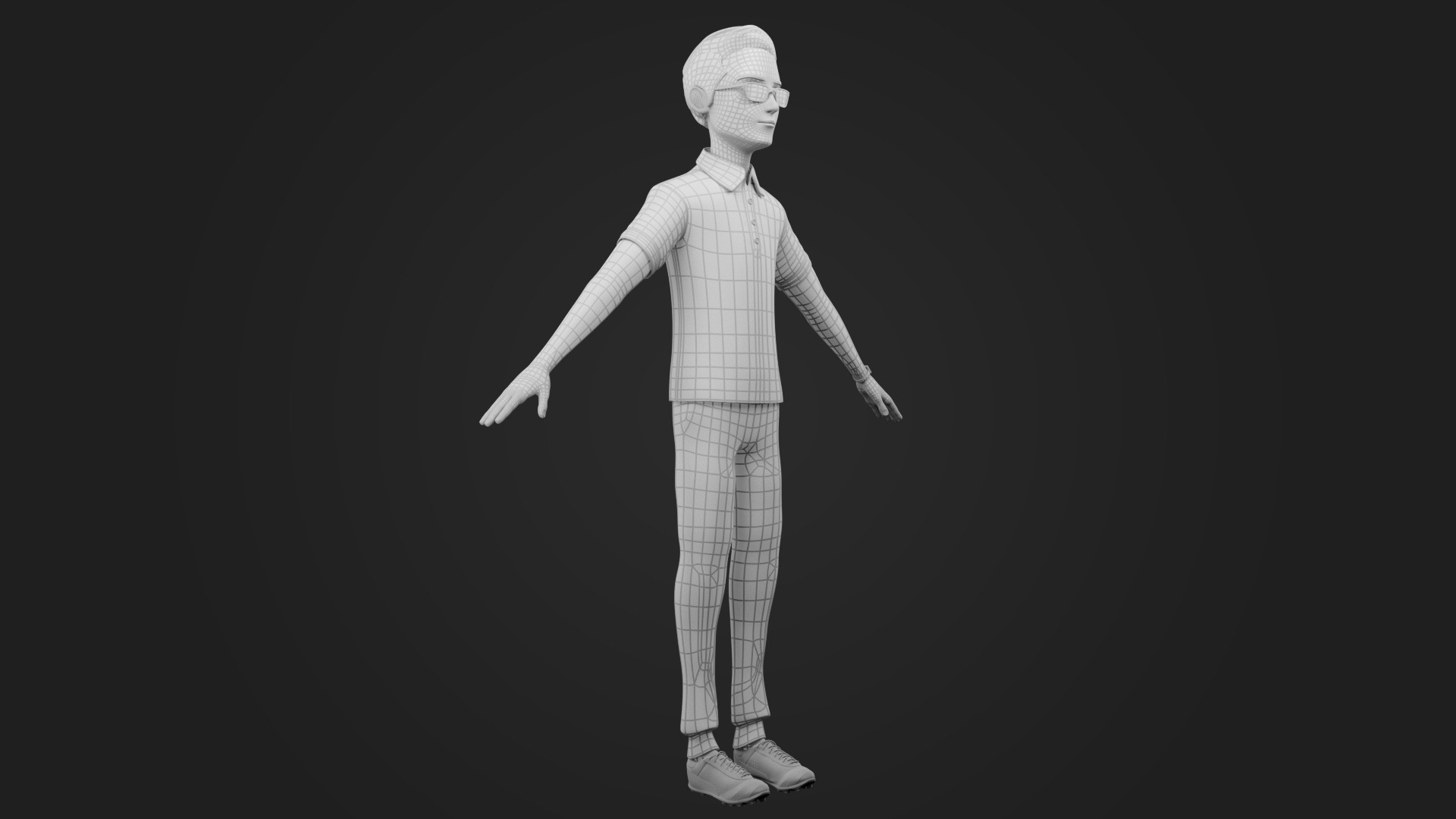 Stylized Young Male Character Rigged Game Ready PBR Textured Low-poly 3D model_23
