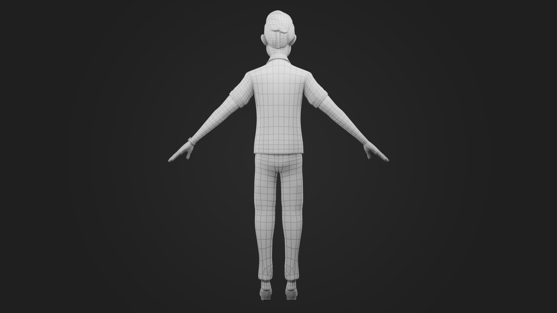 Stylized Young Male Character Rigged Game Ready PBR Textured Low-poly 3D model_19