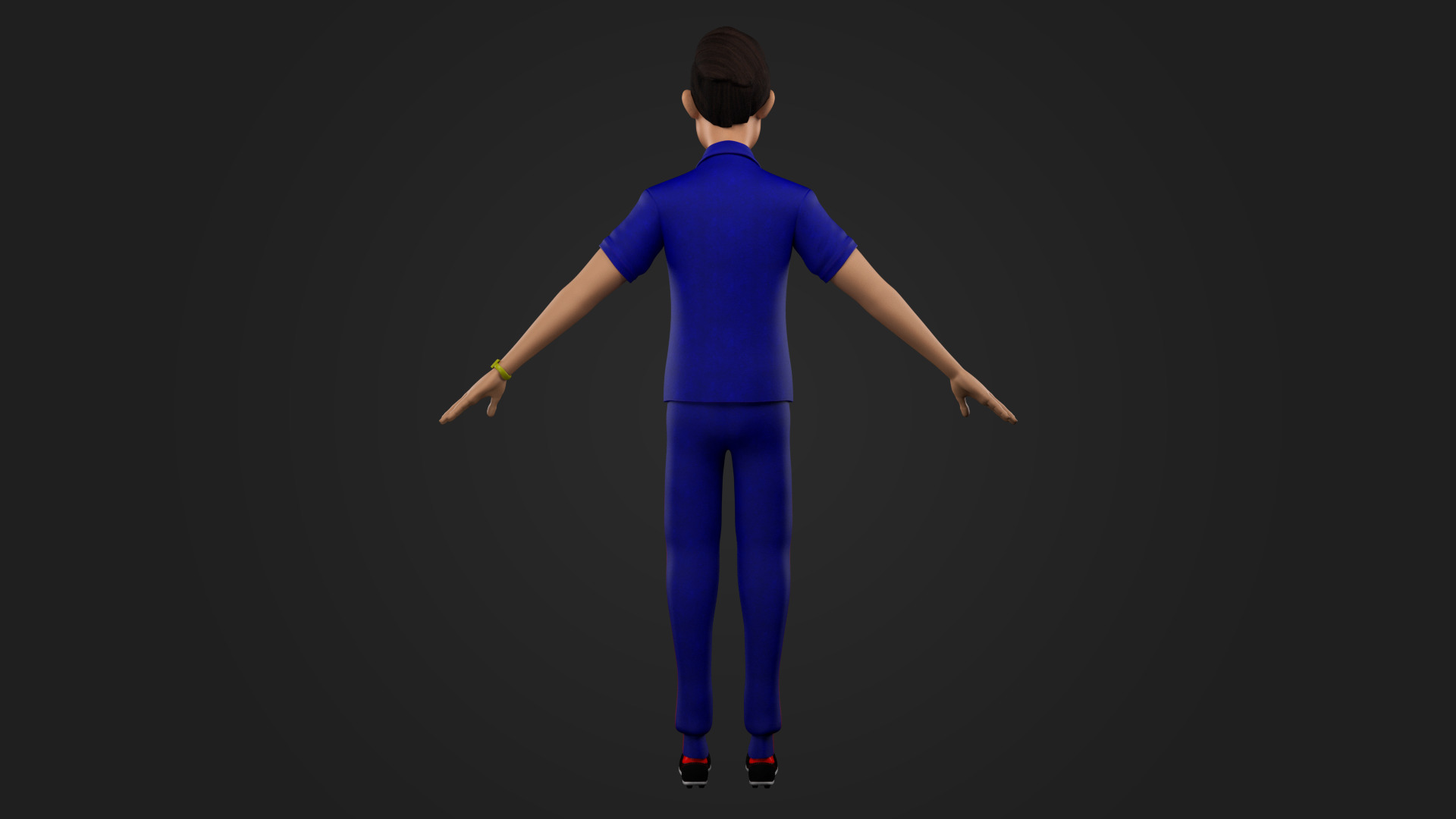 Stylized Young Male Character Rigged Game Ready PBR Textured Low-poly 3D model_2