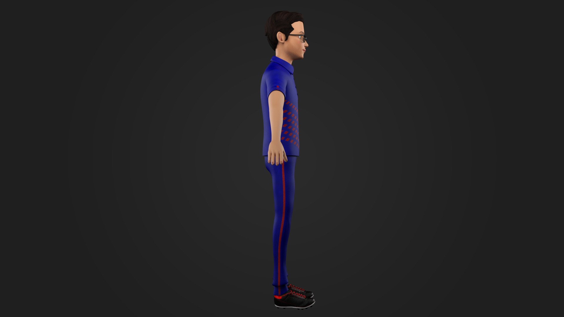 Stylized Young Male Character Rigged Game Ready PBR Textured Low-poly 3D model_17