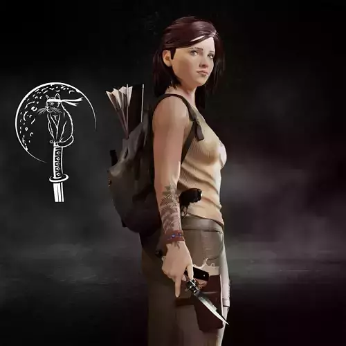 Ellie The Last of Us 3D print model