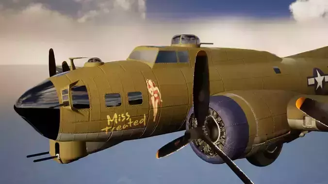 B-17G Flying Fortress Miss Treated