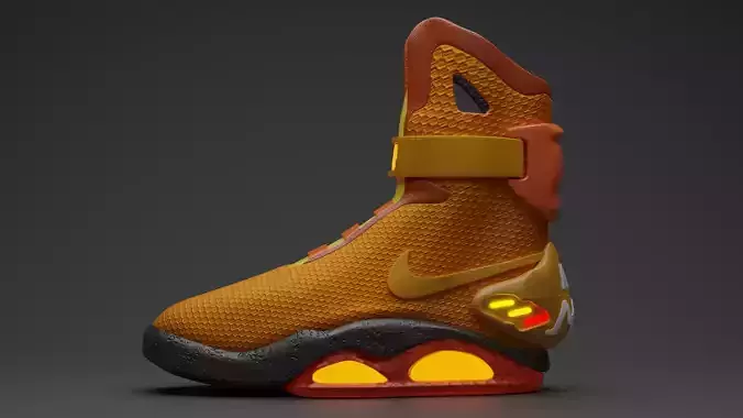 Nike air mag - Orange Edition 3D model