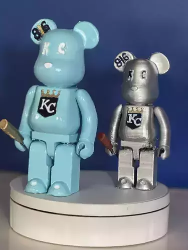 Kansas City Royals themed Bearbrick