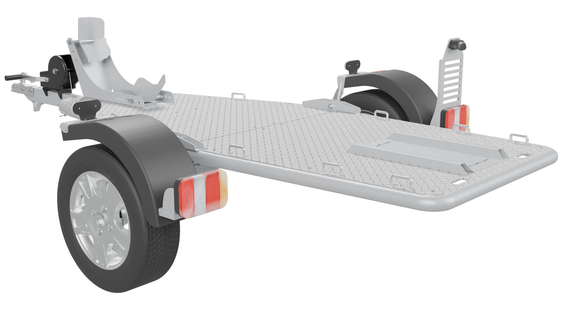 Motorcycles Trailer 3D model_2