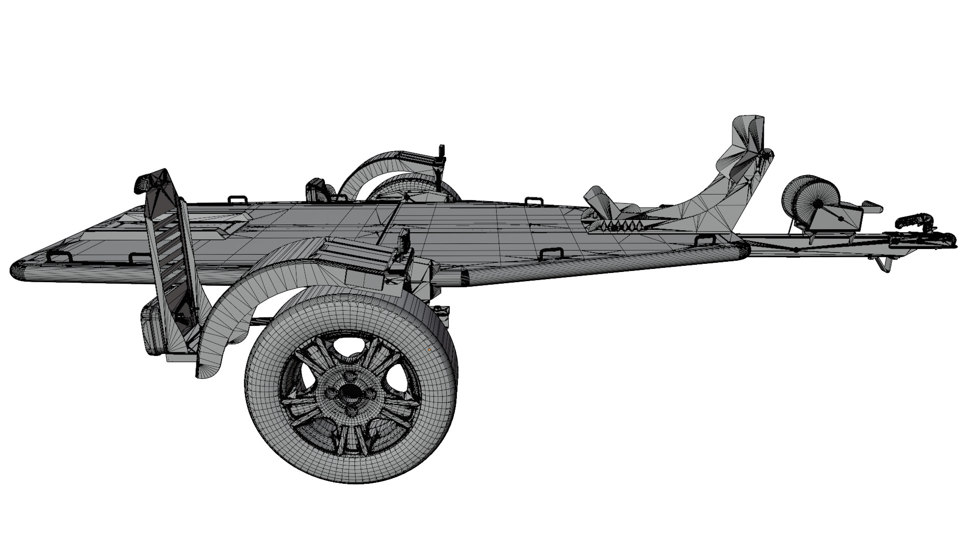 Motorcycles Trailer 3D model_13