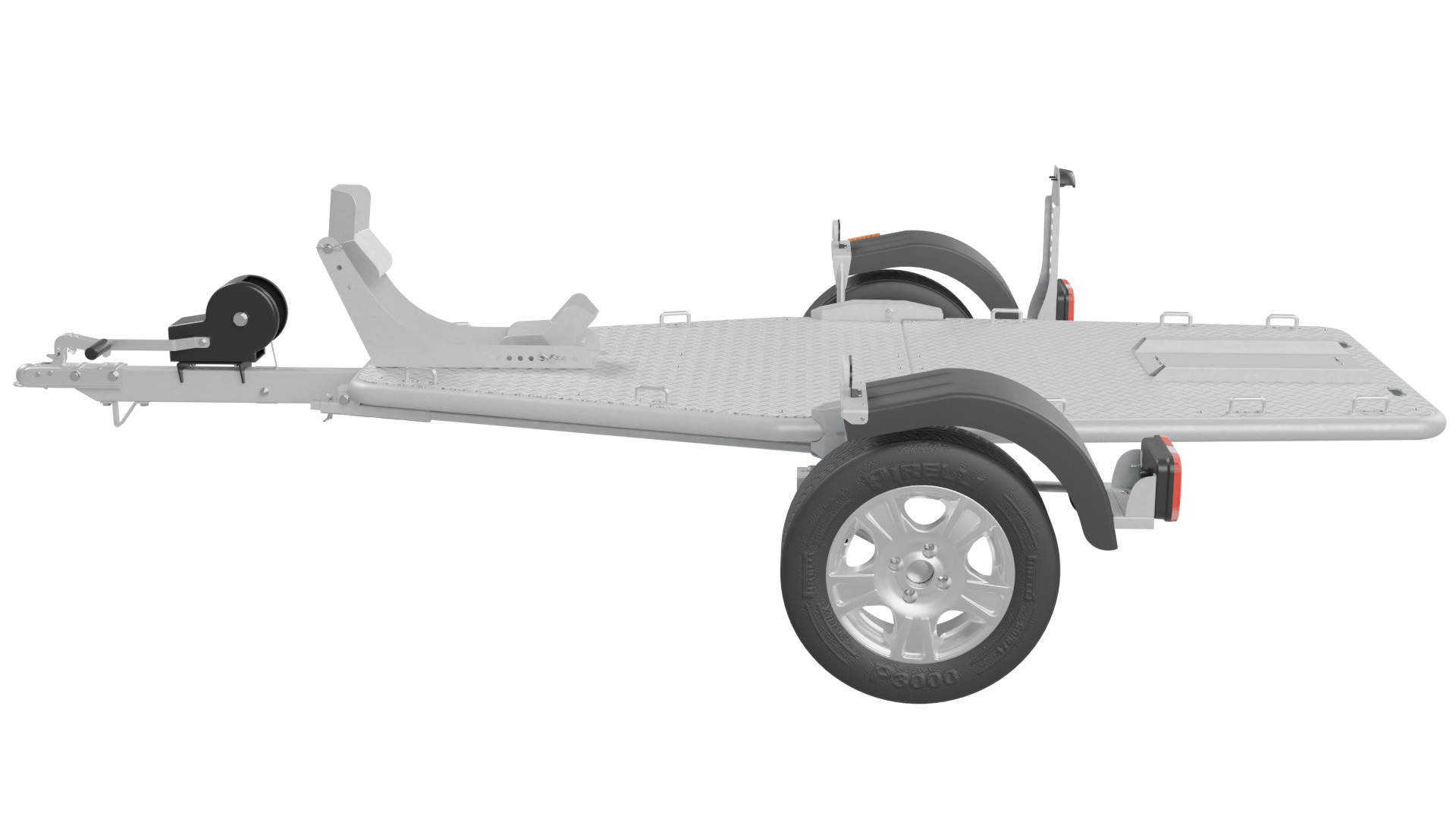 Motorcycles Trailer 3D model_1