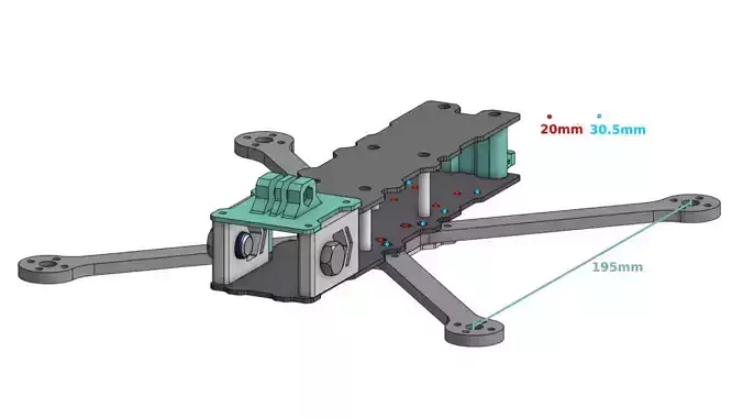 Freestyle FPV Drone Frame