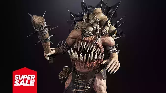 Monsters set2 Villain Bosses Low-poly 3D model