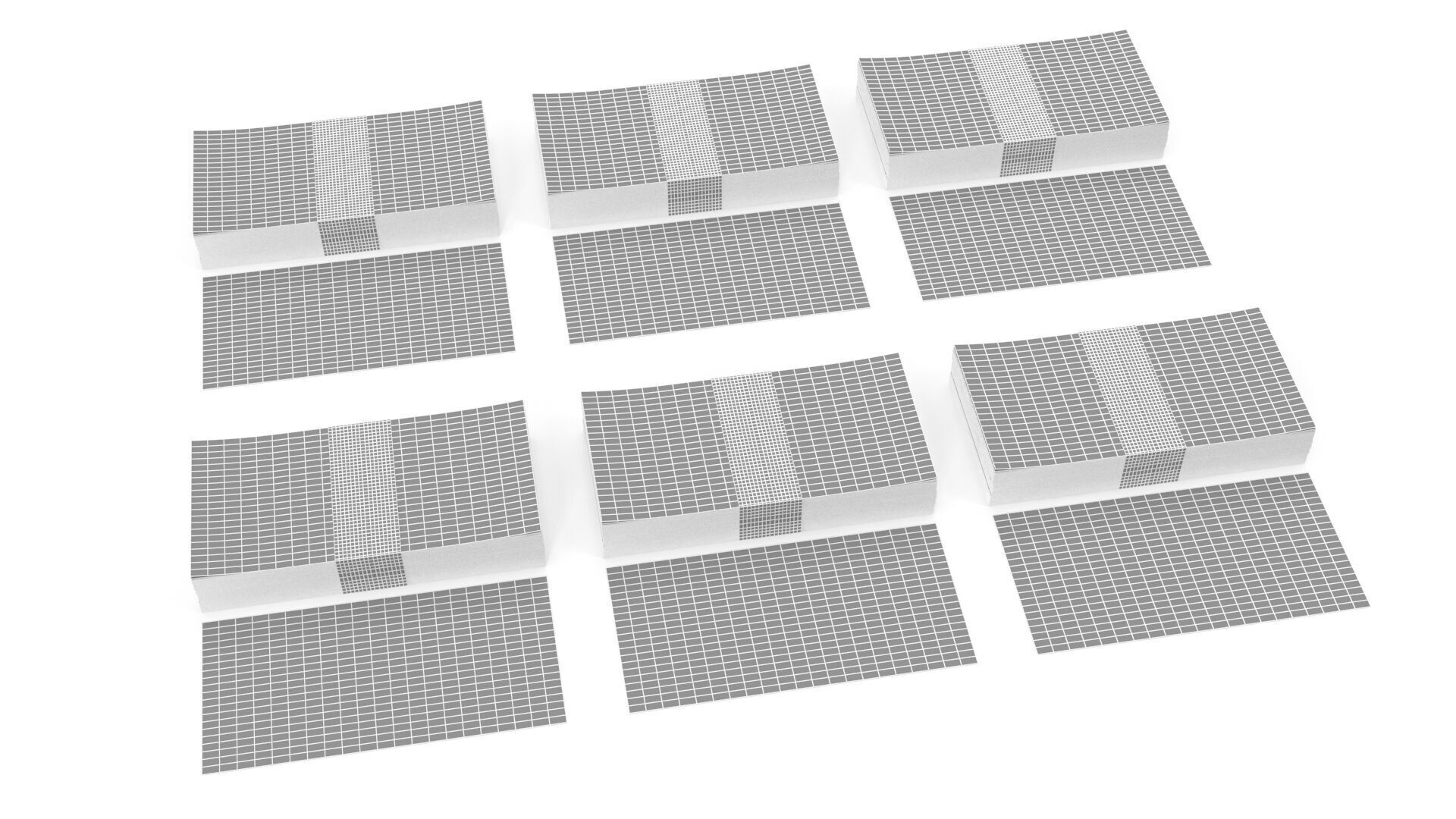 Euro Wads 3D model_9