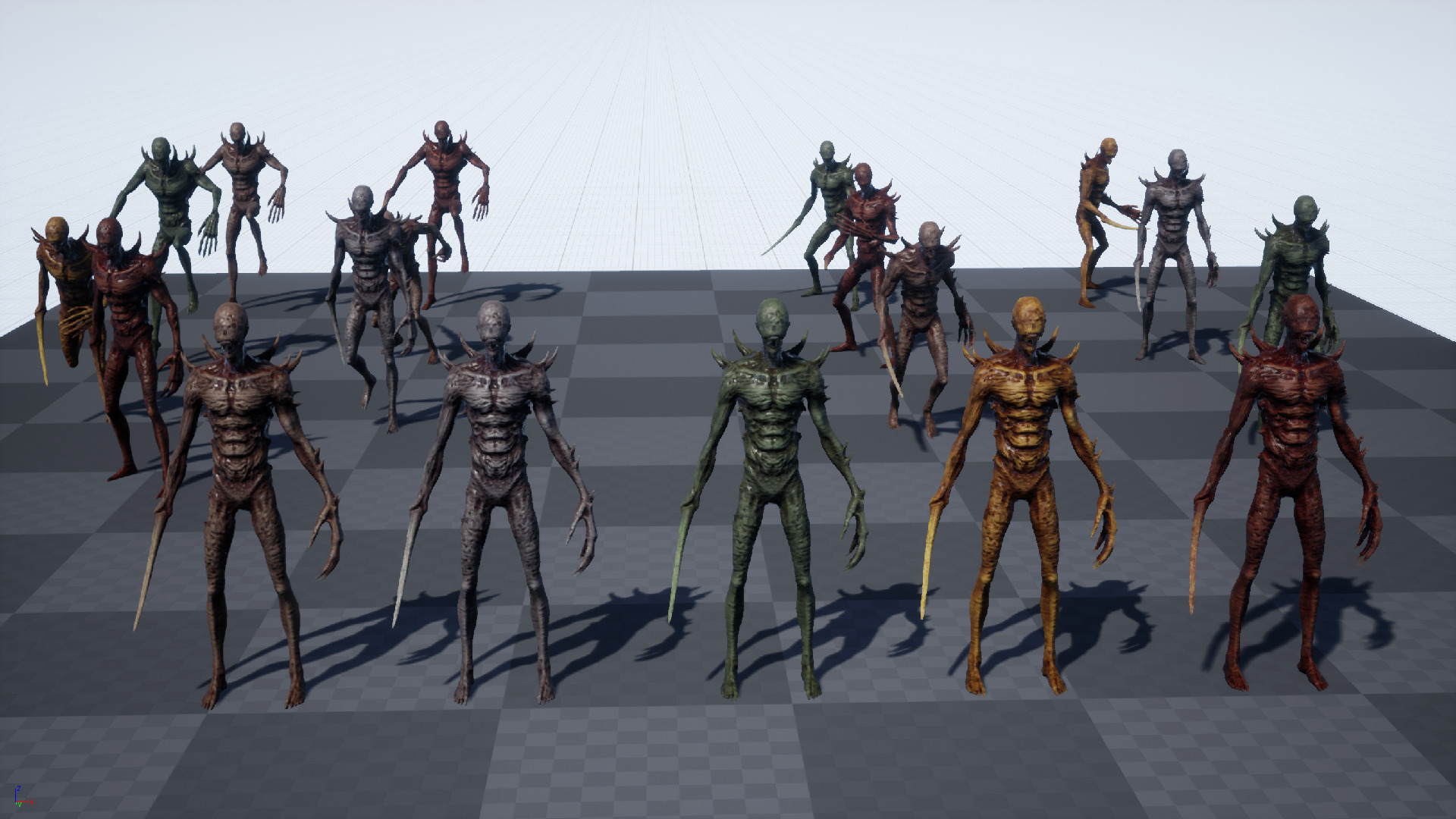 Monster4 Walking Villain Low-poly 3D model_8