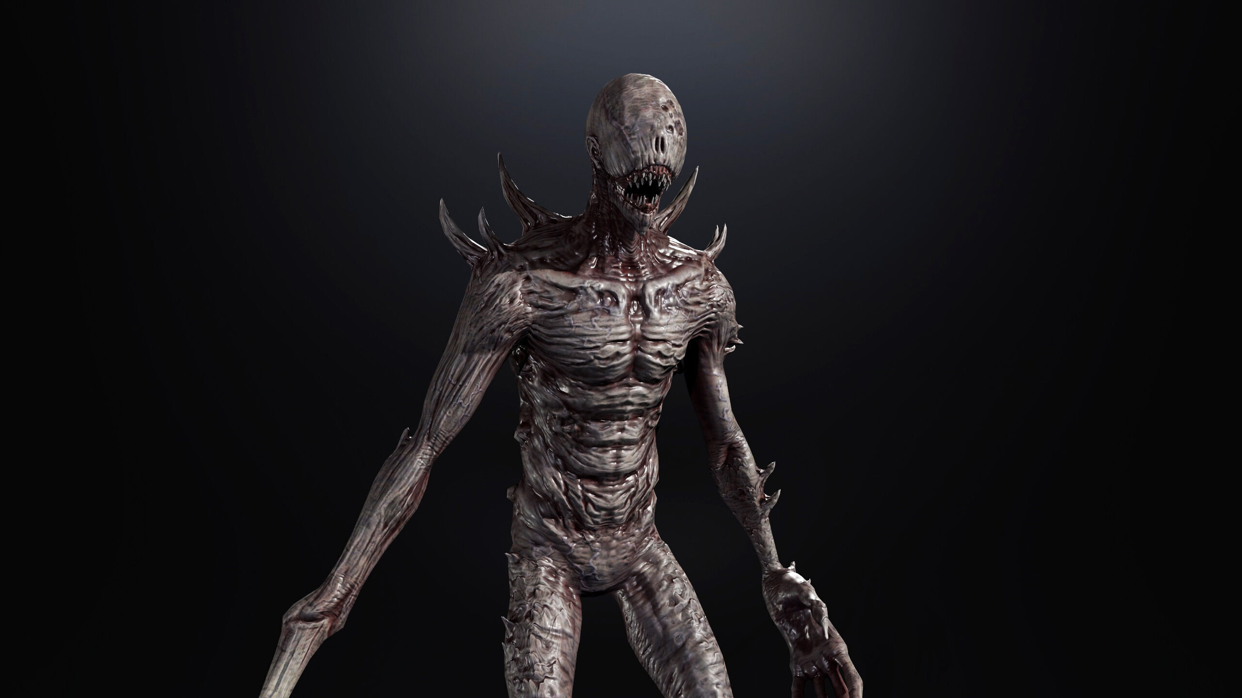 Monster4 Walking Villain Low-poly 3D model_7