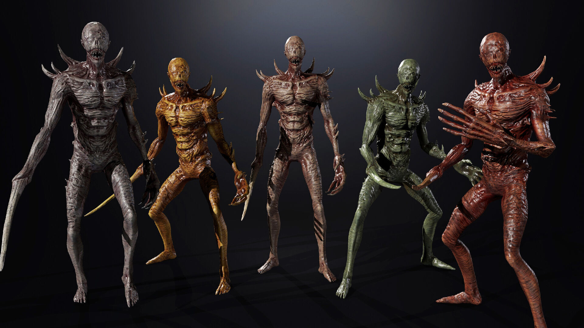 Monster4 Walking Villain Low-poly 3D model_2