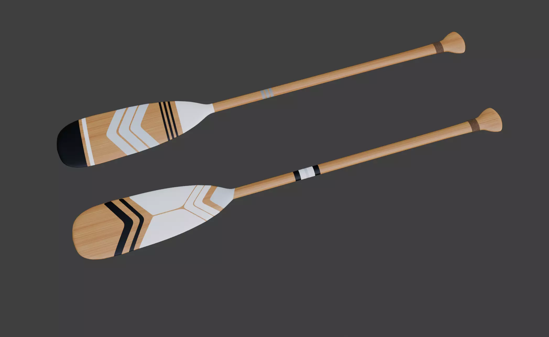Decorative Oars 3D model