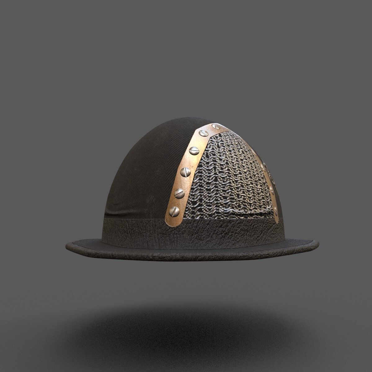  Steampunk  hat Low-poly 3D model_4