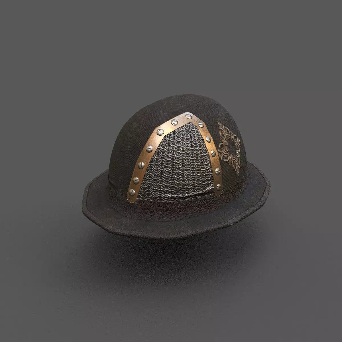  Steampunk  hat Low-poly 3D model_0