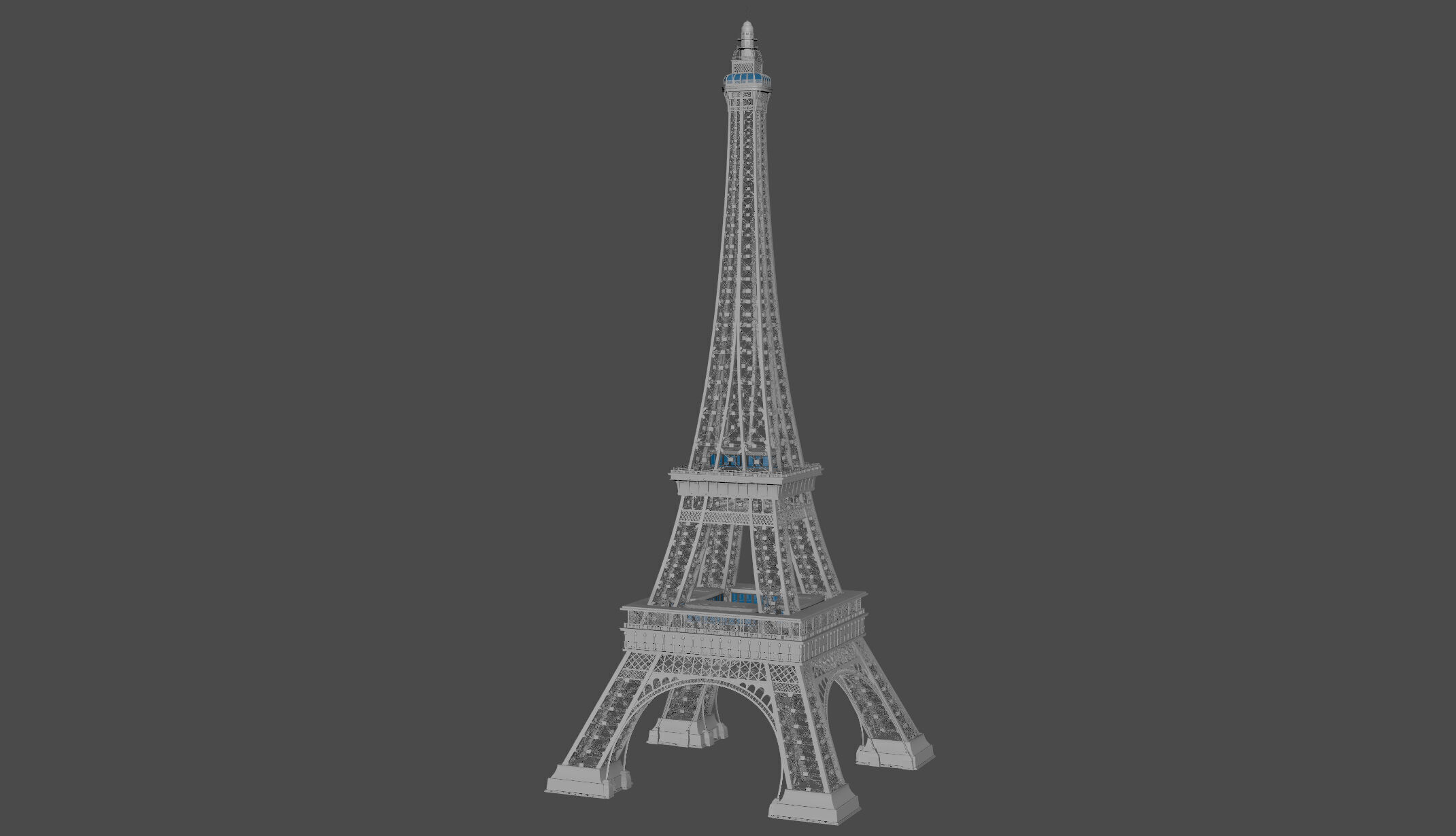 Eiffel Tower 3D model_9
