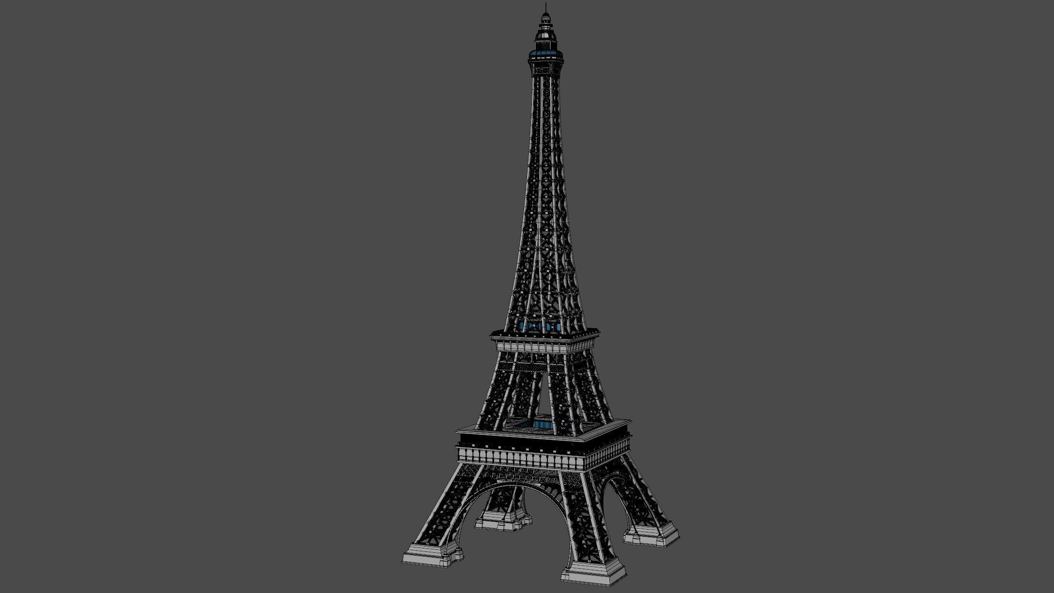 Eiffel Tower 3D model_8
