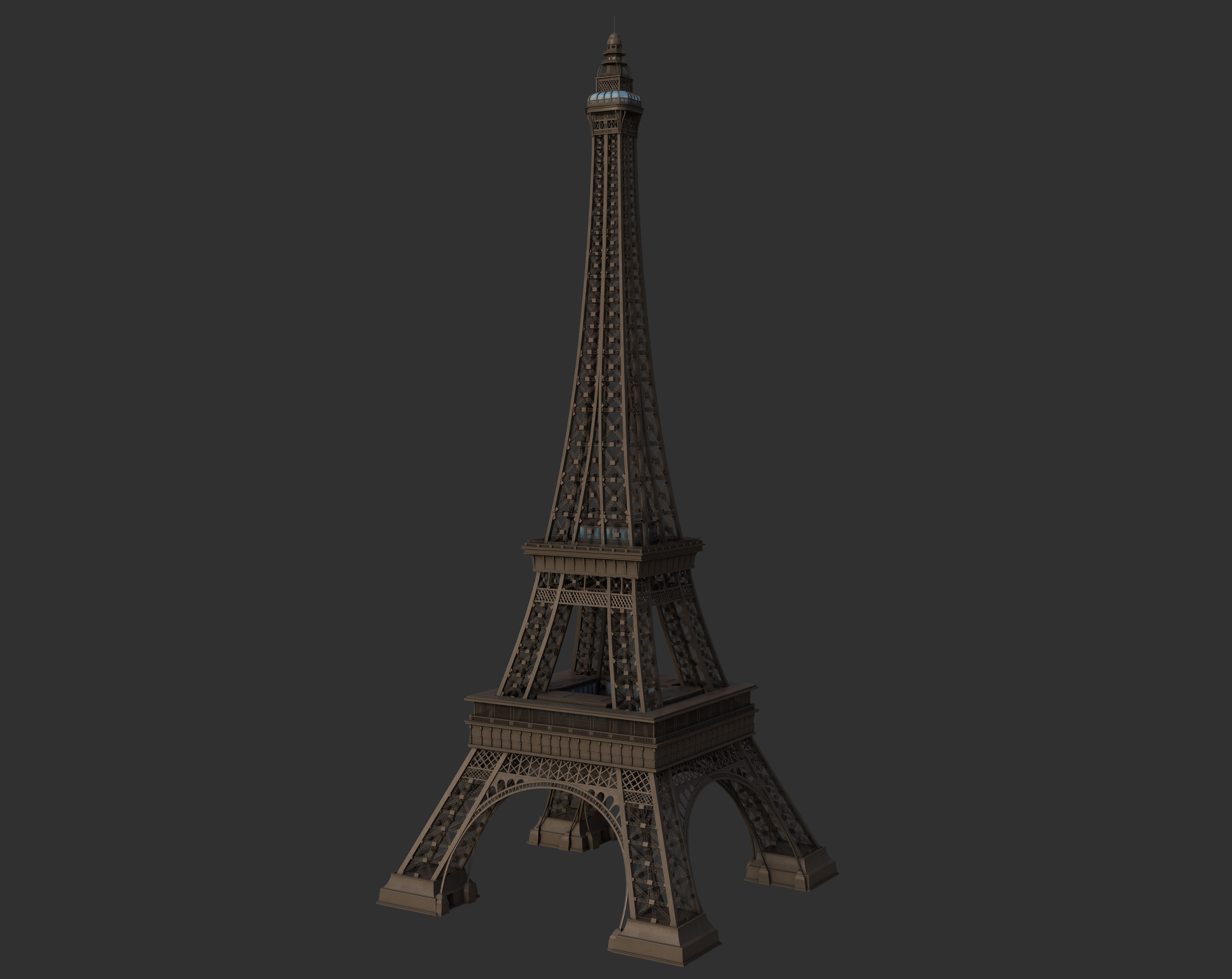 Eiffel Tower 3D model_1