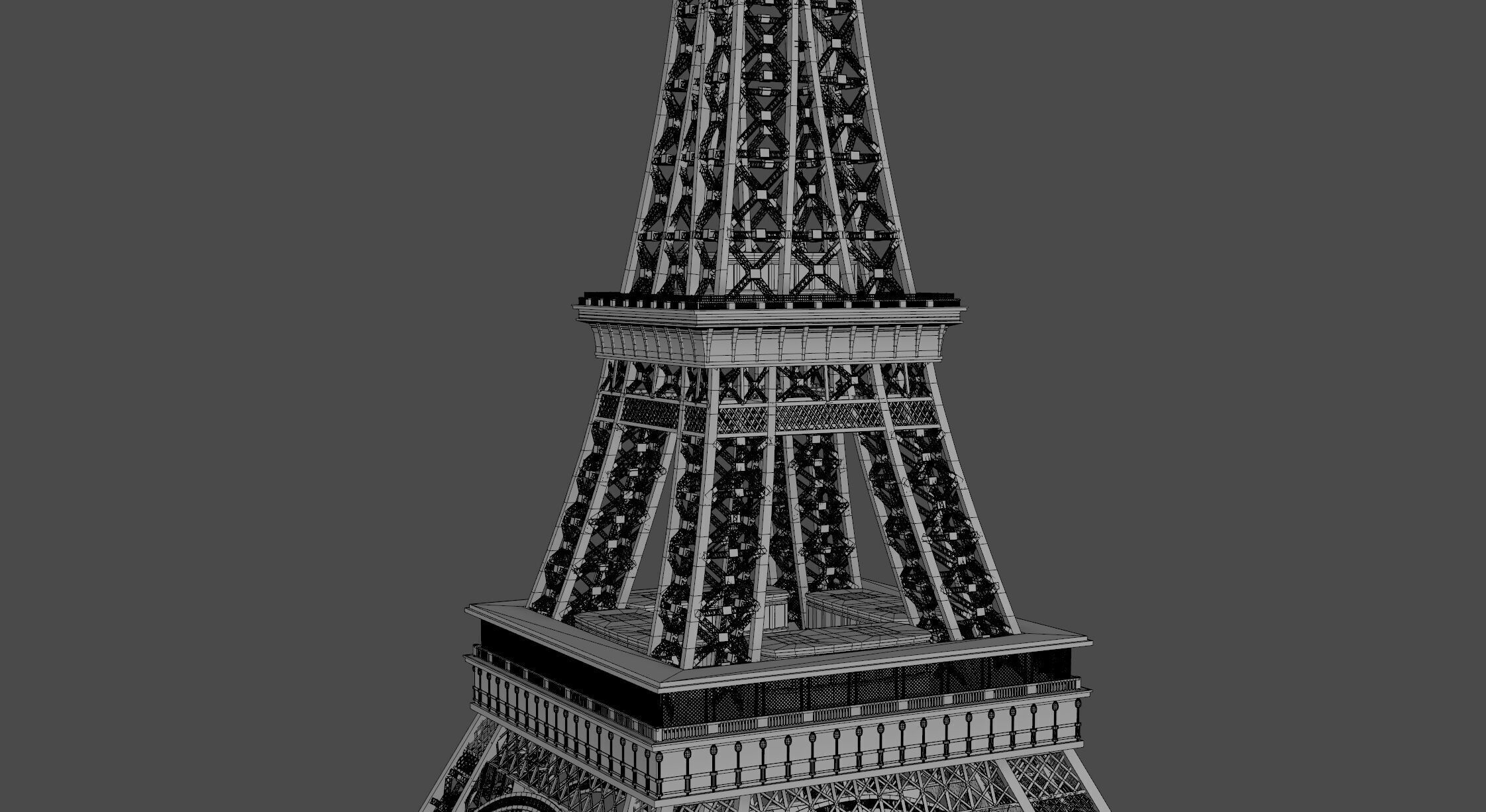 Eiffel Tower 3D model_16