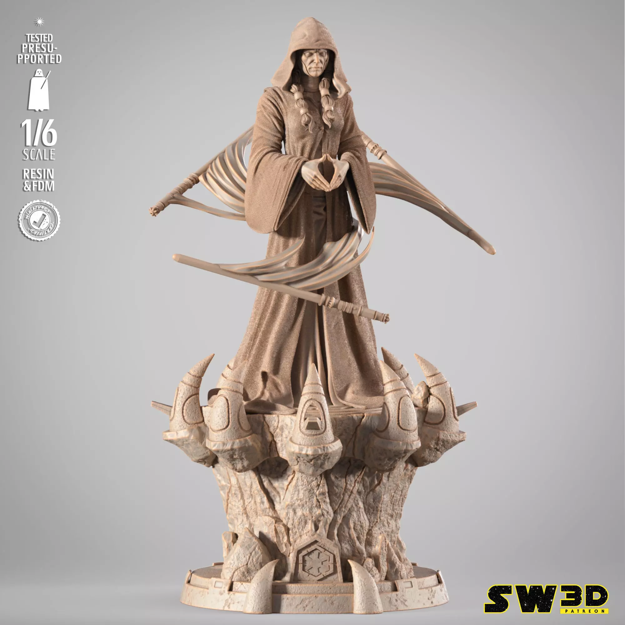 STAR WARS Darth Traya Sculpture 3D print model