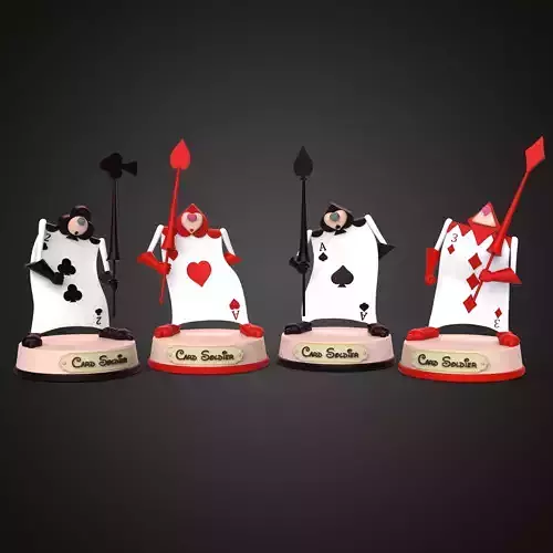 CARD SOLDIERS 3D print model