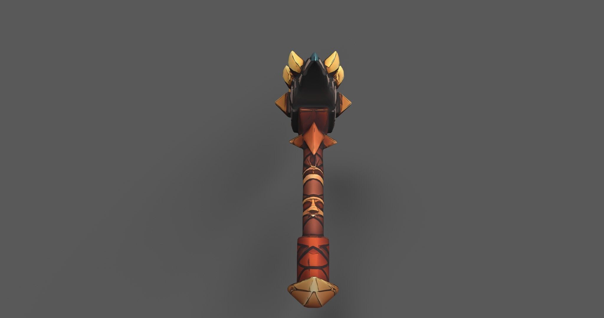 Aetherspike Battleaxe Free low-poly 3D model_5